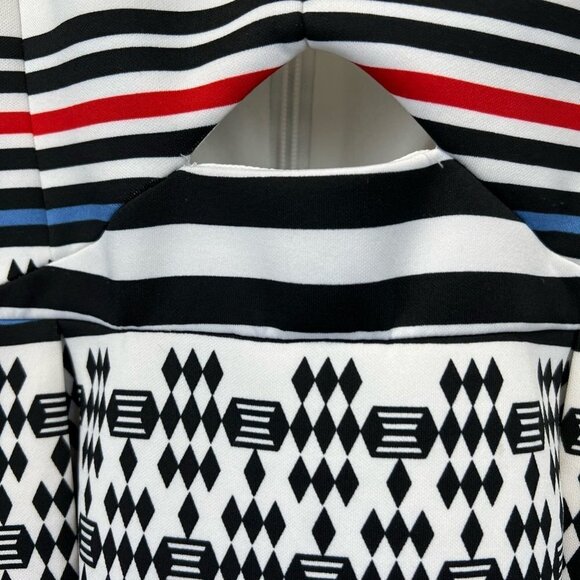 Guess Womens Sundress Multicolor Cut Out Geometric Stripe Straps Stretch 6 - Picture 9 of 12